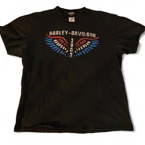 Harley Davidson Men's Black T-shirt